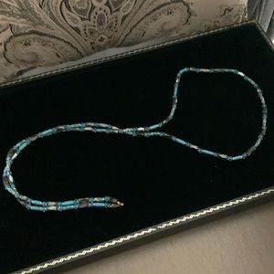 Magnetic necklace in blue could also be a bracelet